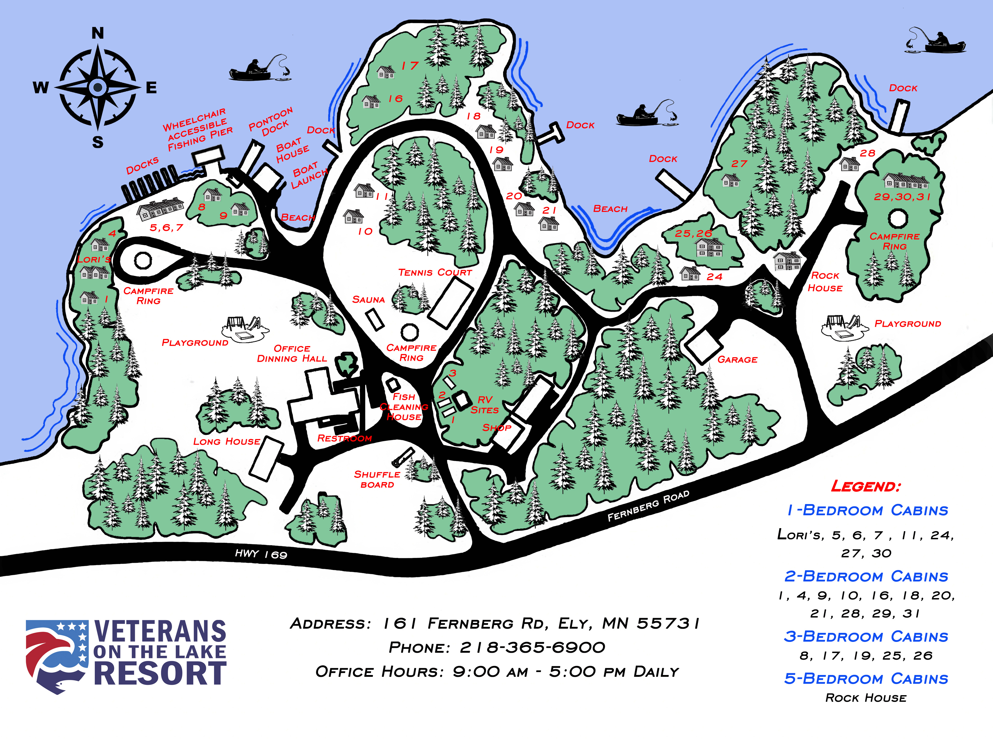 Cabins Map
